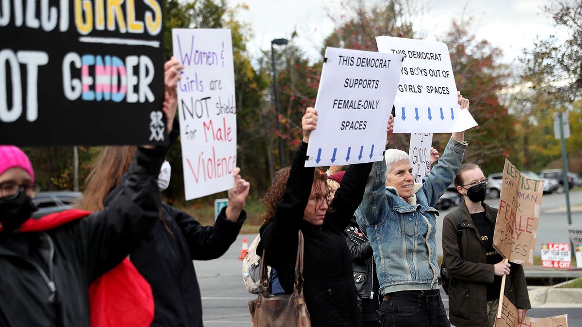 Virginia school board protesters