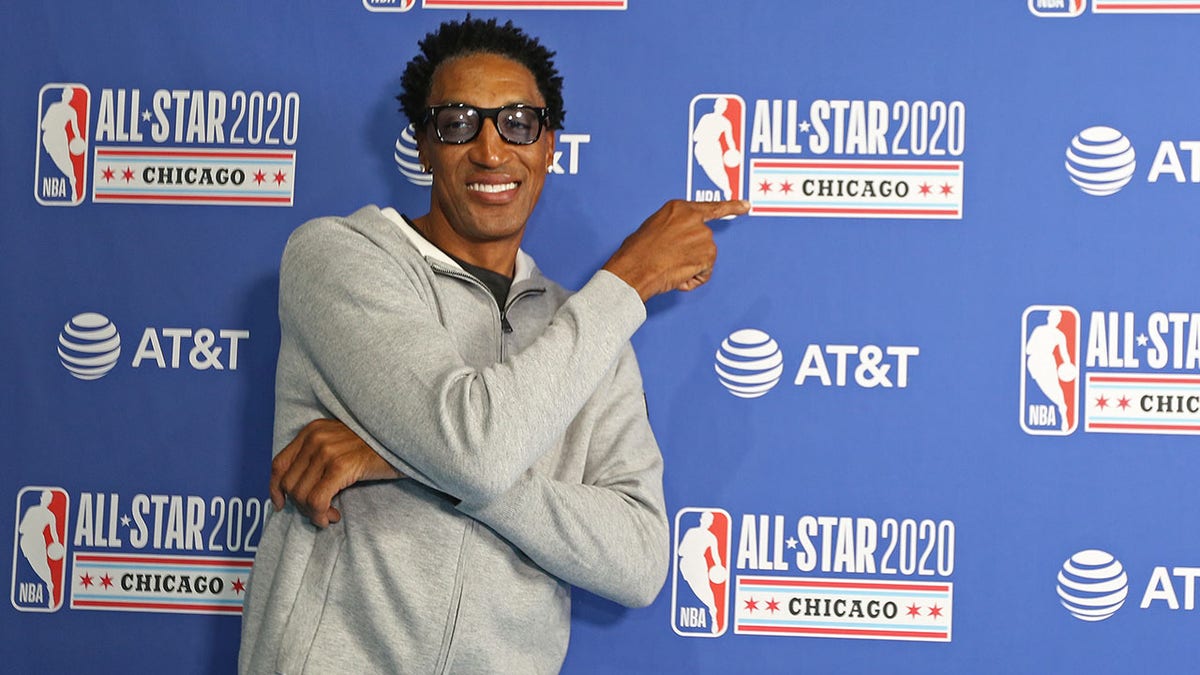 NBA Legend Scottie Pippen poses for a picture during the 69th NBA All-Star Game as part of 2020 NBA All-Star Weekend on Feb. 16, 2020, at United Center in Chicago, Illinois.