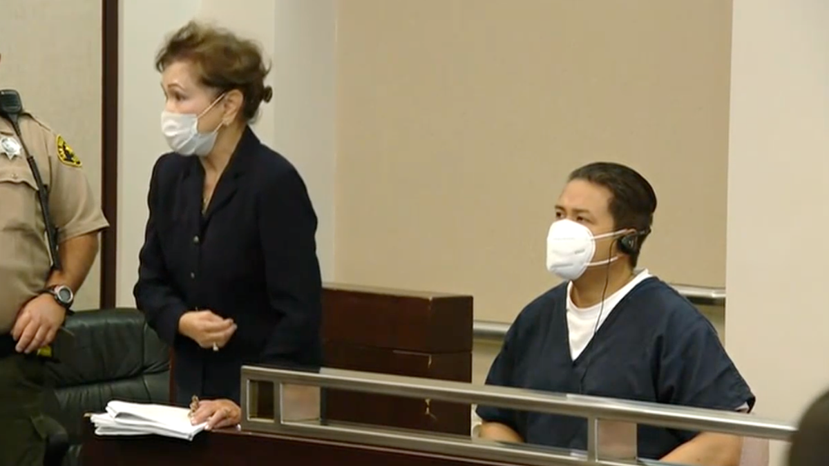 Larry Millete flanked by his attorney, Bonita Martinez.