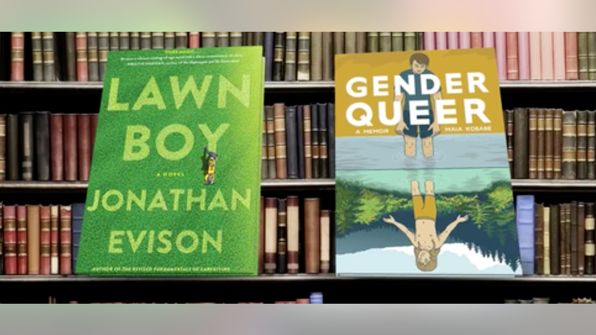 The books "Lawn Boy" and "Gender Queer"