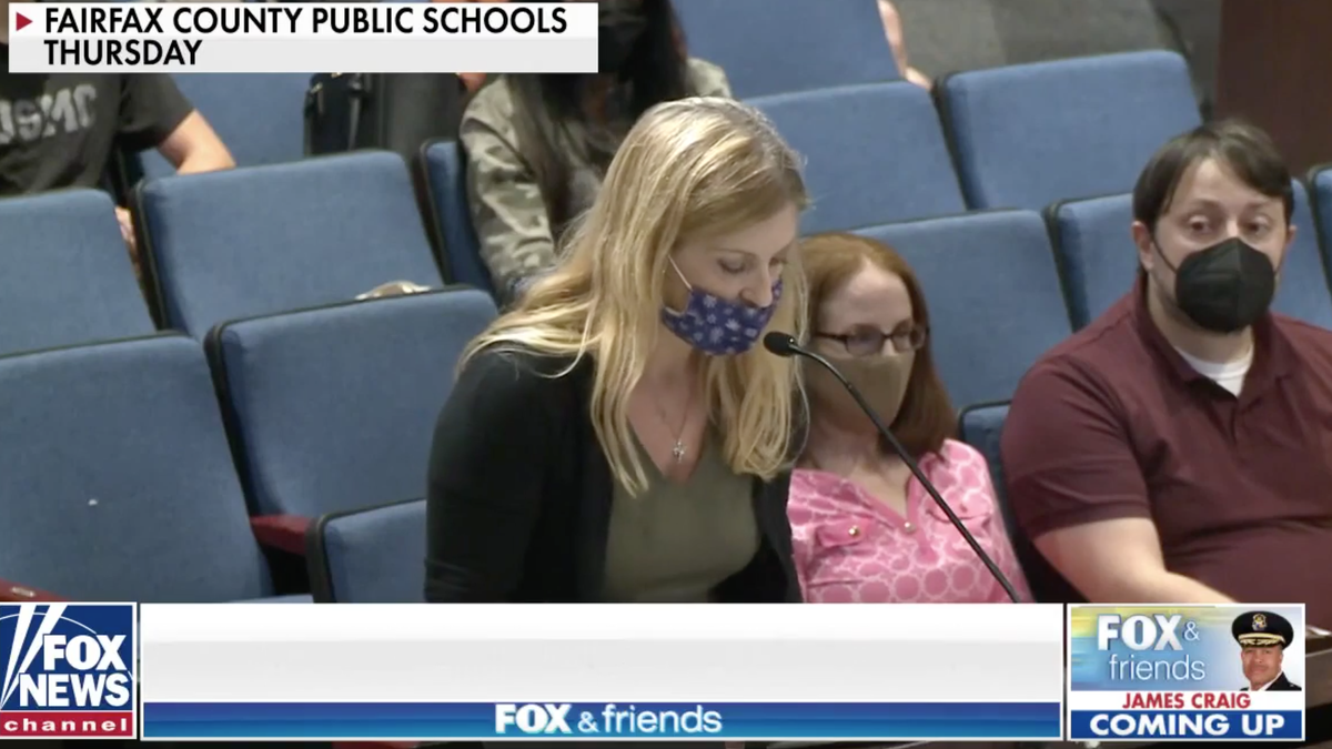 Stacy Langton address school board over pornographic books in library