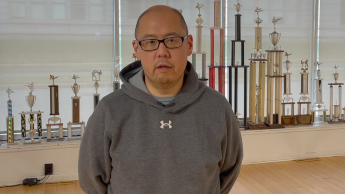 Jonathan Kim, owner of U.S. Taekwondo Academy in downtown Kenosha.