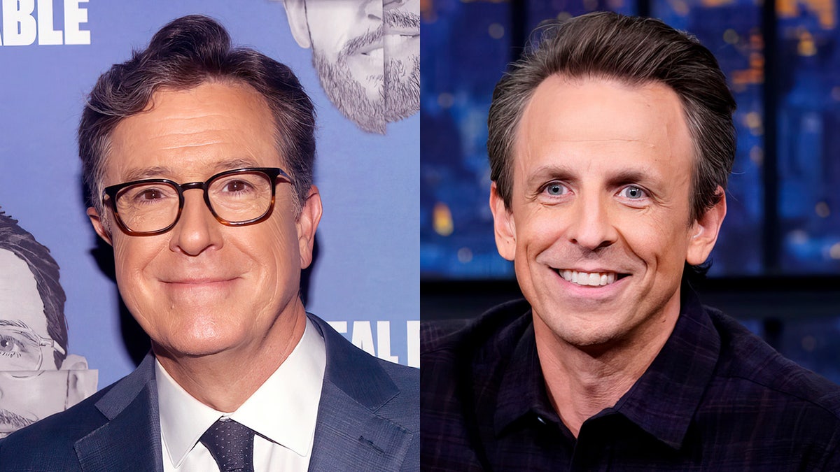 Liberal late-night hosts Stephen Colbert and Seth Meyers tried to dismiss the significance of Republican Glenn Youngkin’s victory over Democrat Terry McAuliffe in the Virginia governor's race.