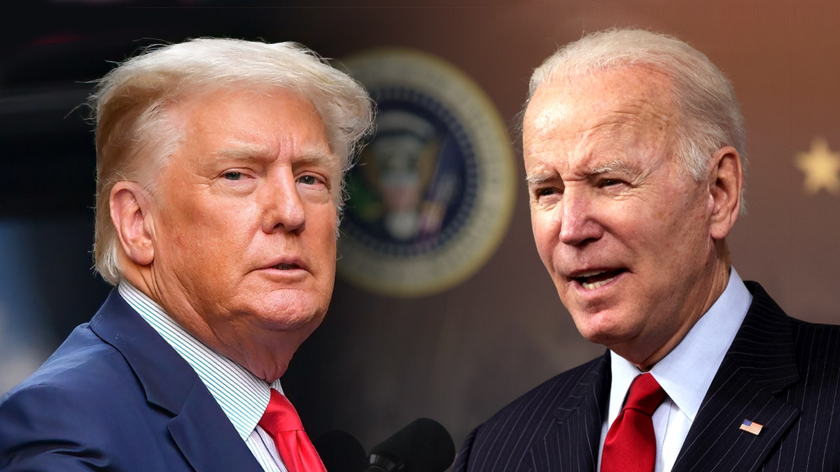 Former President Trump and President Biden 