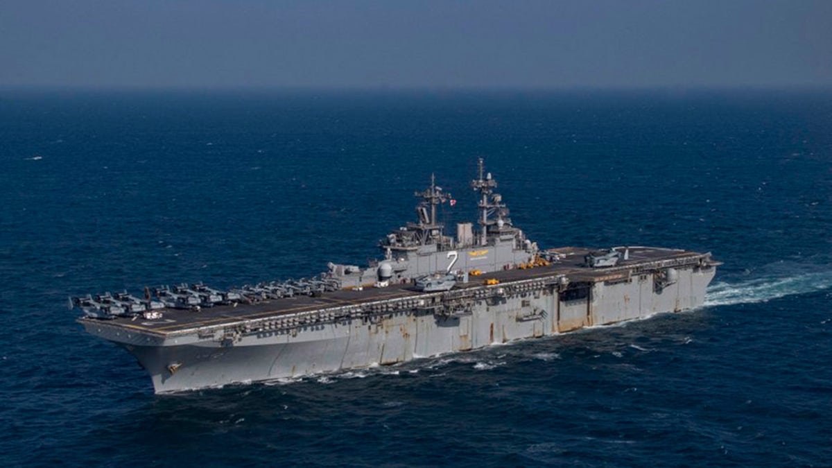 US Navy posted a photo of the USS Essex