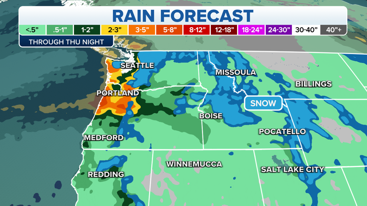 Western rain forecast