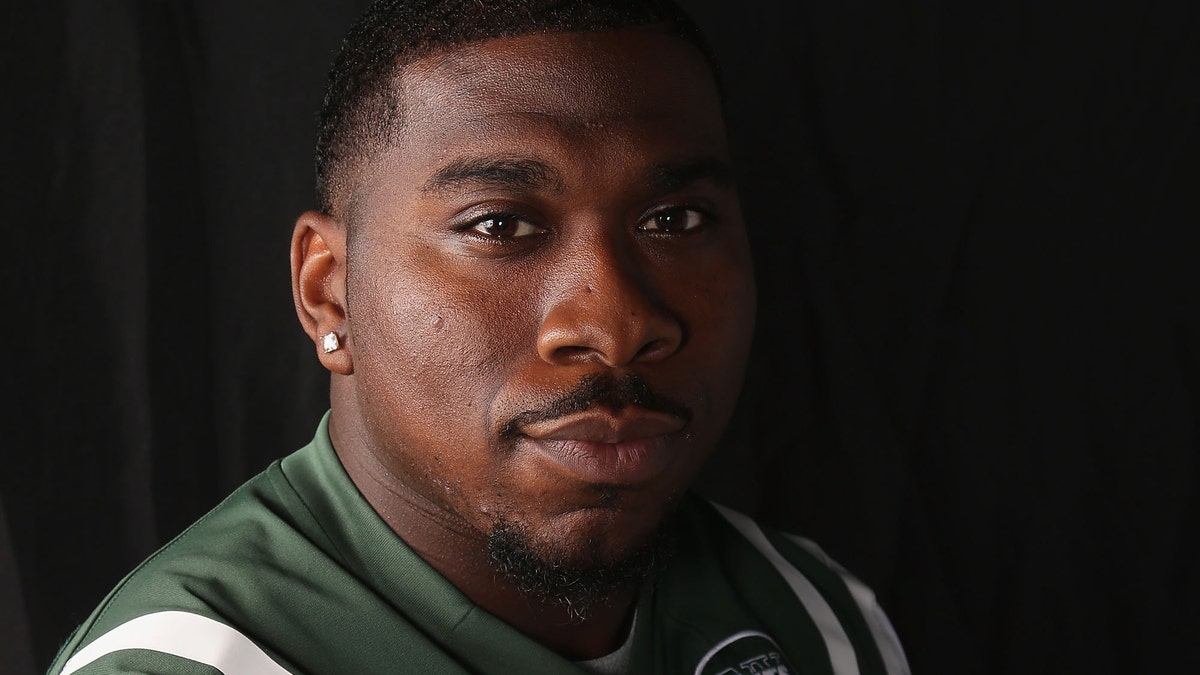 Running Back Zac Stacy #38 of the New York Jets appears in a portrait on June 16, 2015 in Florham Park, New Jersey. 