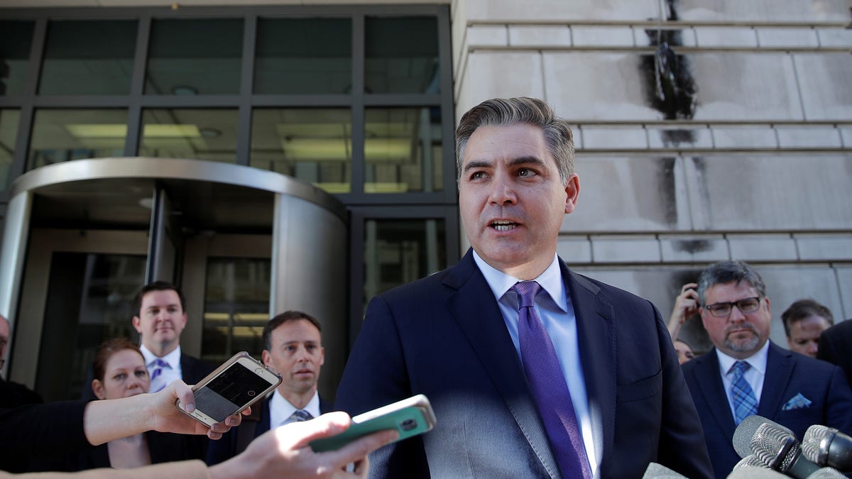 CNN's Acosta departs following hearing in lawsuit against Trump administration outside U.S. District Court in Washington
