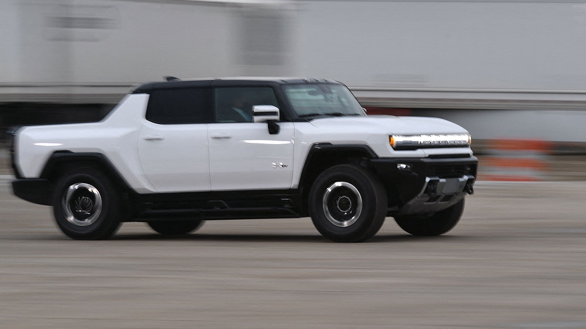 Biden appeared to accelerate with full power in the 1,000-horsepower truck.
