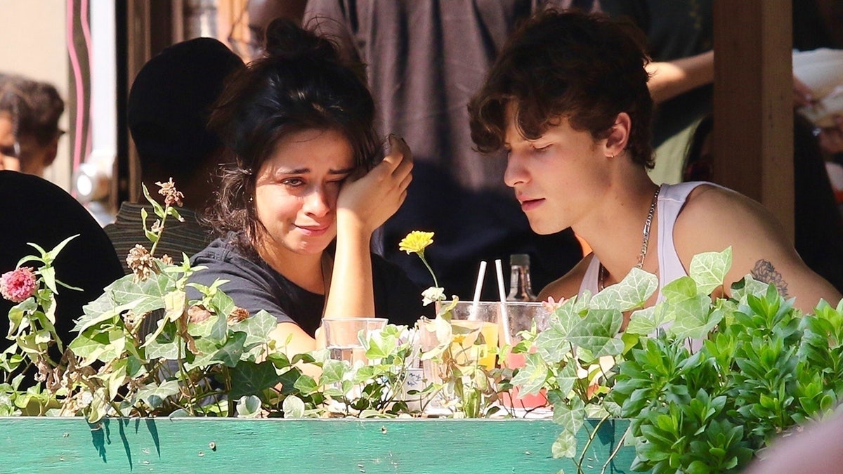 Mendes was seen comforting a crying Cabello in September.