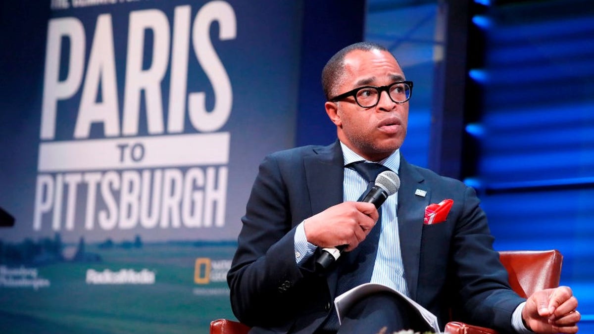 WASHINGTON, DC - FEBRUARY 13: Journalist Jonathan Capehart moderates a panel discussion at the "Paris to Pittsburgh" film screening hosted by Bloomberg Philanthropies and National Geographic at National Geographic Headquarters on February 13, 2019 in Washington, DC. (Photo by Paul Morigi/Getty Images for Bloomberg Philanthropies)