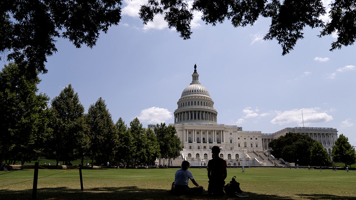 Visitors on the lawn of the U.S. Capitol in Washington, D.C. in July. Recently, Democrats have been debating over the social spending package.