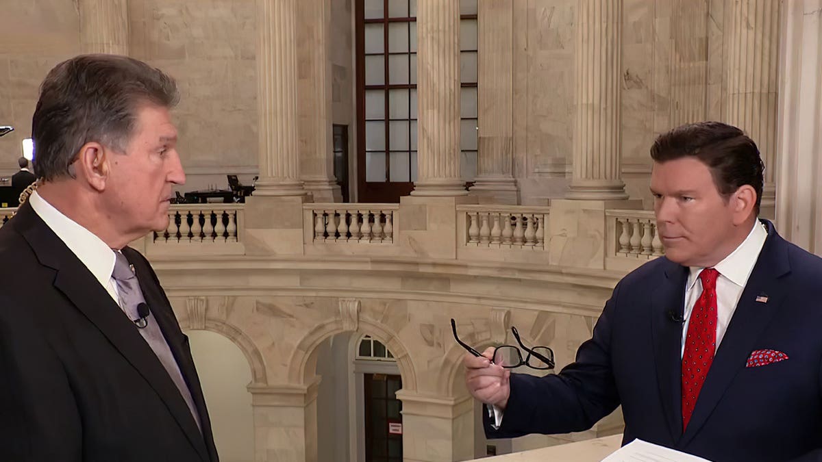 Virginia Democratic Sen. Joe Manchin spoke with Fox News' Bret Baier on Wednesday, Nov. 3 2021 about the recent elections in Virginia and New Jersey and the nationwide elections.