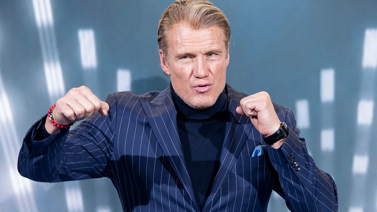 Dolph Lundgren at a premiere