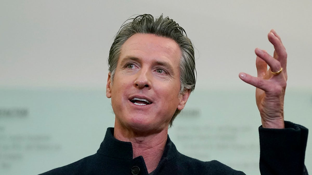 California Gov. Gavin Newsom speaking 