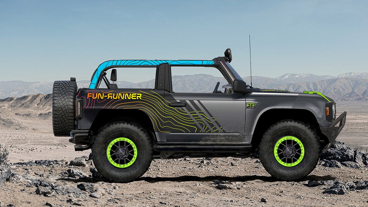The Fun-Runner was designed by Vaughn Gittin Jr's RTR, which also races Broncos off-road.