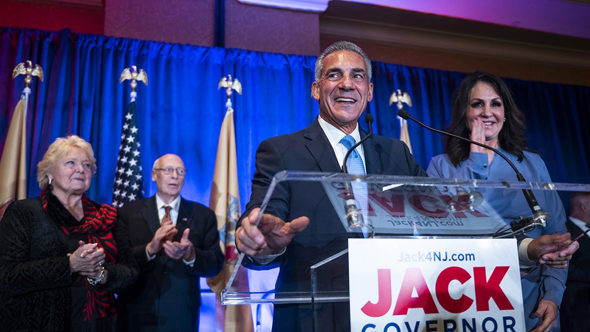 Jack Ciattarelli during a speech to the Virginia people