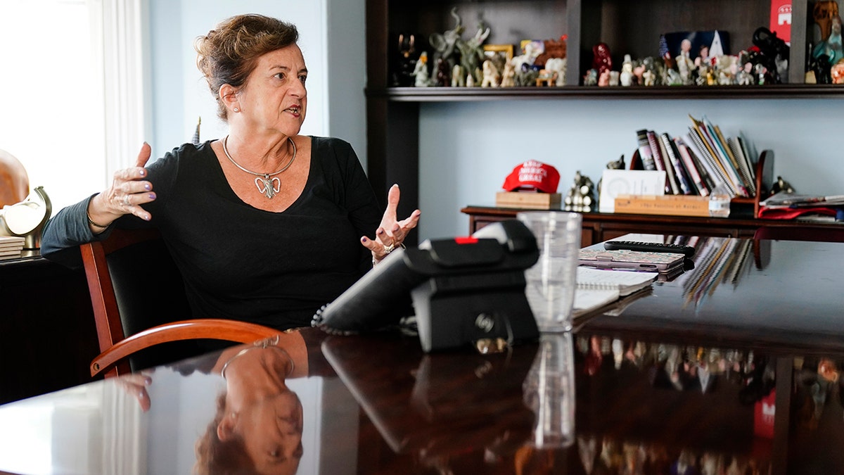 Bucks County GOP Chair Patricia Poprik Speaks during an interview with The Associated Press in Doylestown, Pennsylvania, on Nov. 4. With Democrats still reeling from their worst off-year election since perhaps 2009, the political focus immediately shifts to a much more consequential midterm election season next year, when control of Congress and dozens more governorships will be decided.