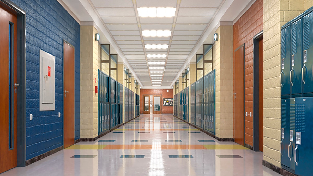 Hallway in a school