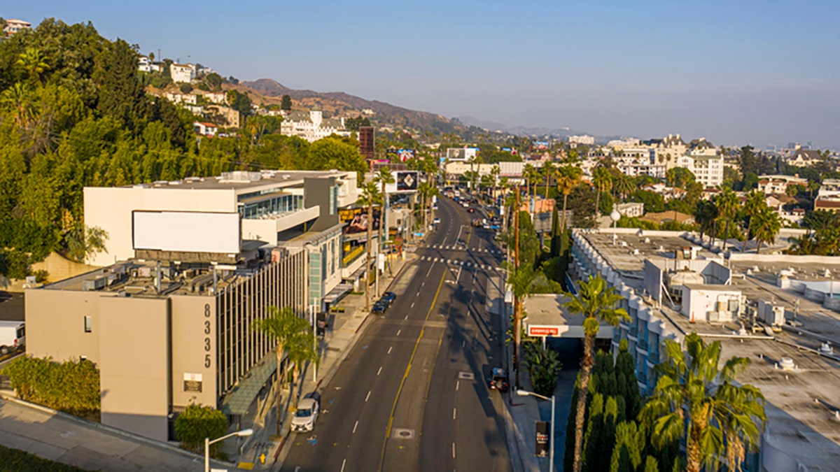 An Aerial image of West Hollywood, California.