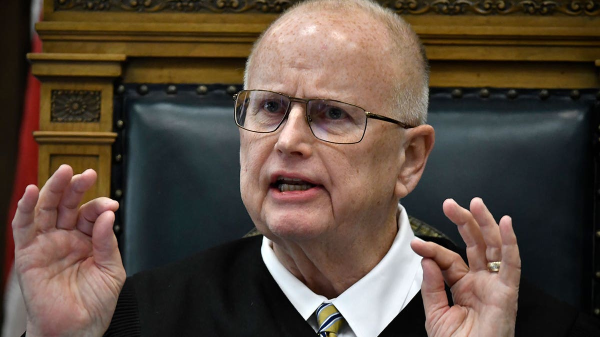 Bruce Schroeder in Kenosha County Courthouse during Kyle Rittenhouse trial