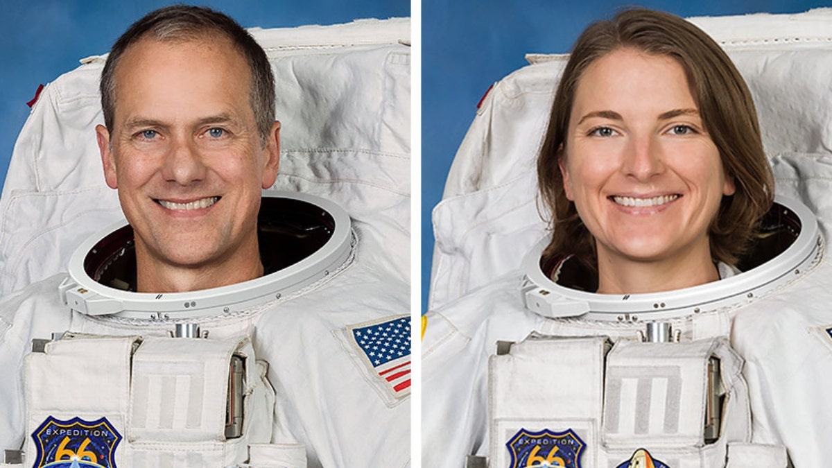 NASA astronauts Thomas Marshburn and Kayla Barron were slated to perform a spacewalk to replace a faulty antenna system.
