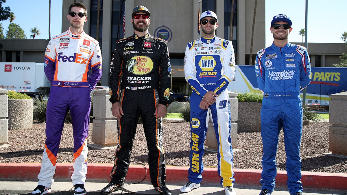 Hamlin, Truex, Elliott and Larson will be competing for the NASCAR championship at Phoenix.