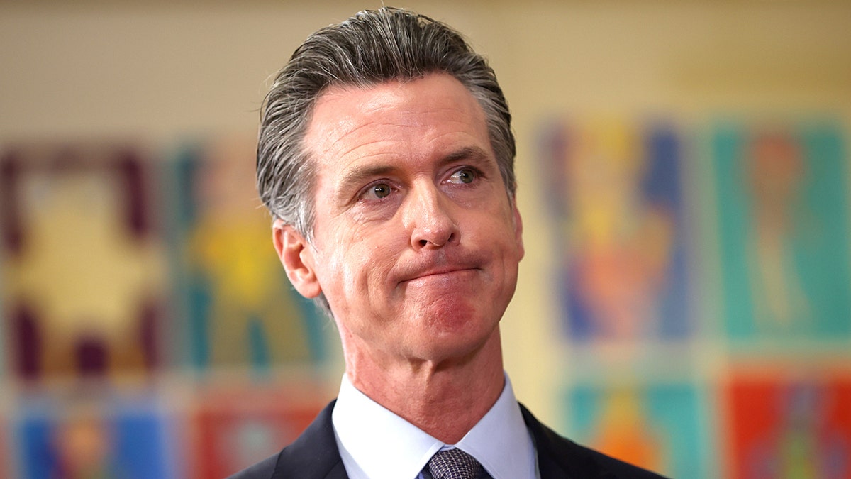 Gov. Gavin Newsom speaks during a news conference after meeting with students at James Denman Middle School on Oct. 1, 2021, in San Francisco.