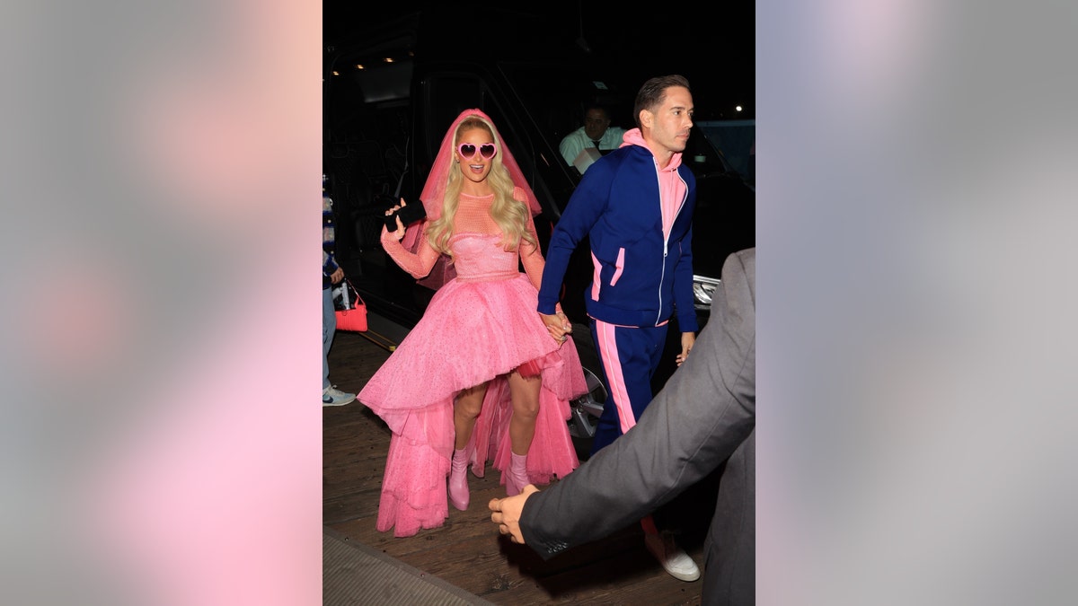 Paris Hilton and Carter Reum’s wedding celebrations continued on Friday at the Santa Monica Pier.