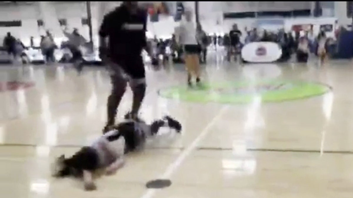 A Southern California teen was recorded on video earlier this week sucker-punching her 15-year-old opponent during a youth basketball game, leaving the victim’s mother 