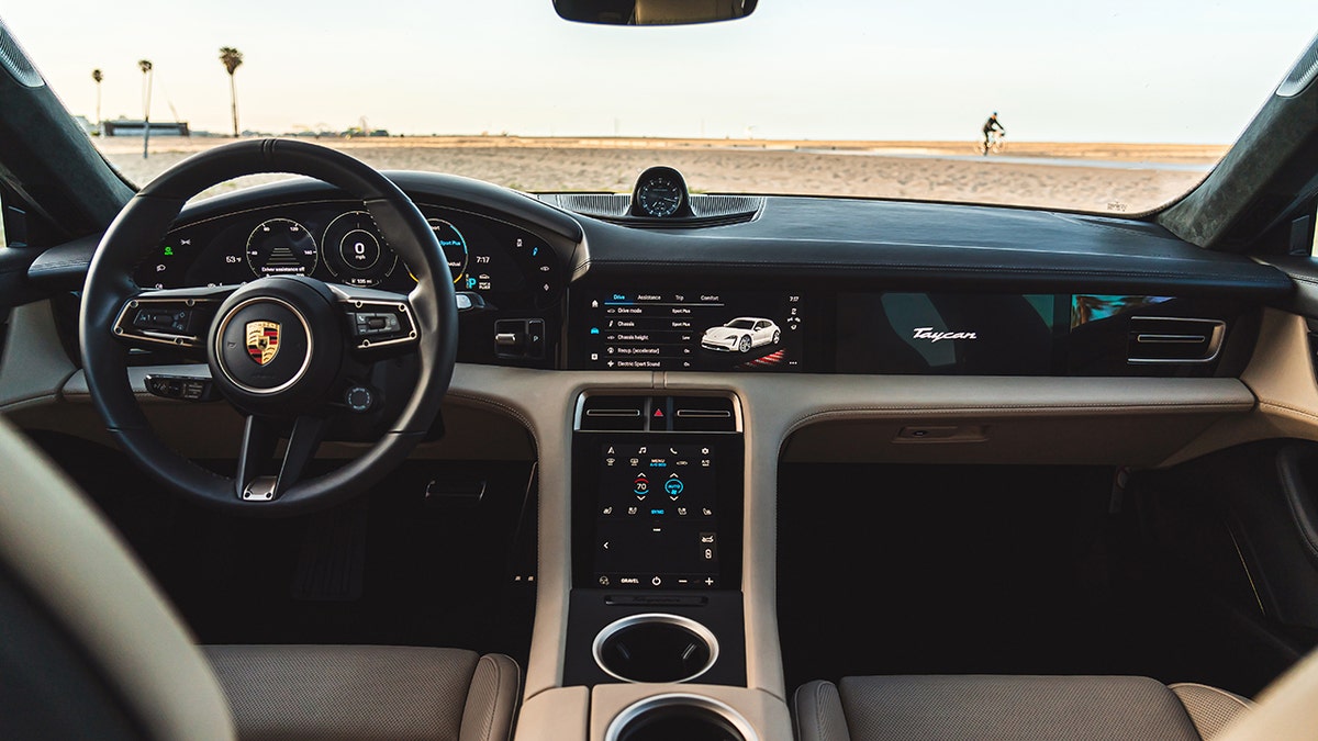 The Taycan Cross Turismo has four digital displays, three of which are touchscreens.