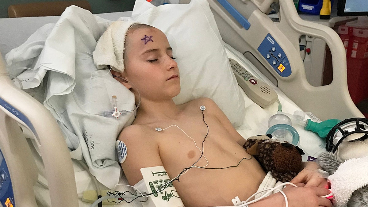Noah Reeb at the Primary Children's Hospital in Salt Lake City, Utah.