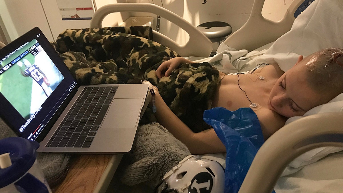Noah Reeb at the Primary Children's Hospital in Salt Lake City, Utah.