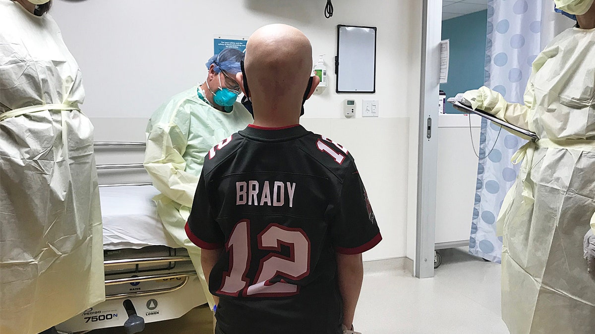 Noah Reeb at the Primary Children's Hospital in Salt Lake City, Utah.