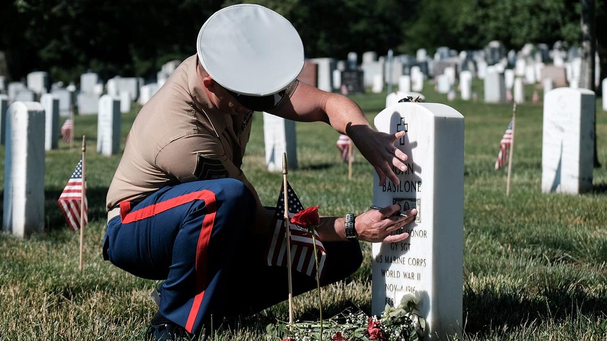 Memorial Day flags