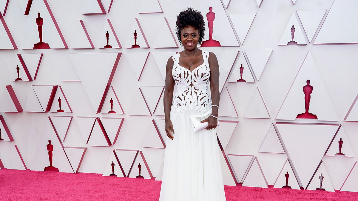 Viola Davis attends the 93rd Annual Academy Awards at Union Station on April 25, 2021 in Los Angeles, California. The actress documented Julius Jones' case in "The Last Defense."