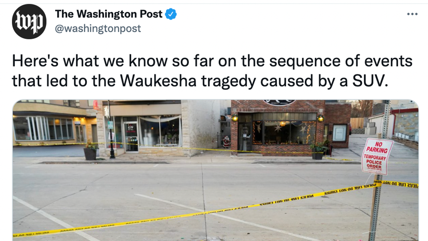 Waukesha Parade Attack: Washington Post Pummeled For Tweet Saying ...