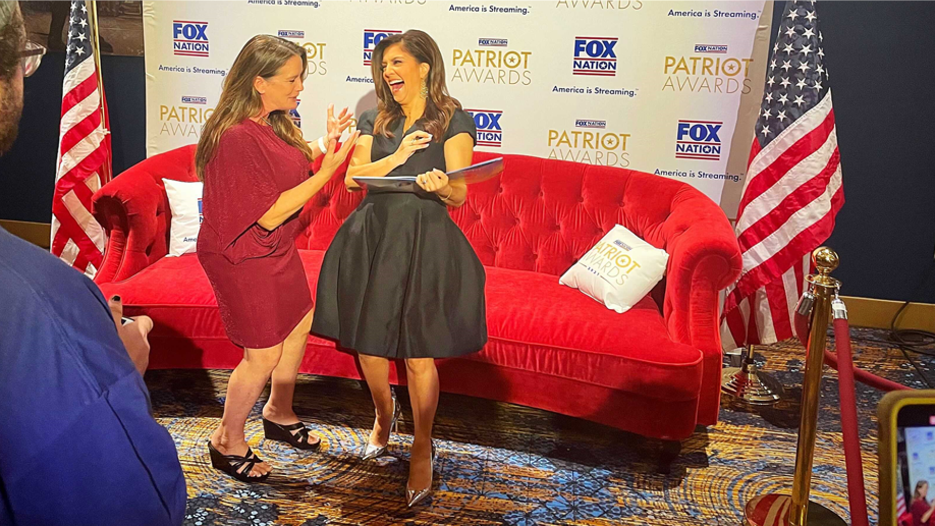 Rachel Campos-Duffy signs books at the Patriot Awards.