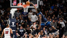 Timberwolves' Anthony Edwards throws down incredible dunk -- but it doesn't count