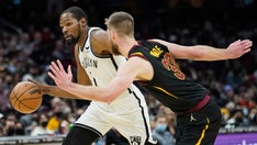 Durant scores 27, Nets get lift from rookie to down Cavs