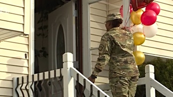 Army soldier stationed in Kuwait surprises family in Connecticut on Thanksgiving