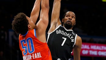 Kevin Durant scores 33 points, Nets beat Thunder 120-96