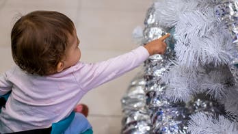 Baby helps mom make adorable, handmade Christmas ornaments on TikTok