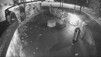 Pulse nightclub memorial set on fire by man in wheelchair, video shows