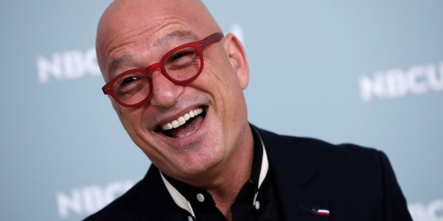 Comedian Howie Mandel from the NBC series "America's Got Talent" poses for photographers at the NBC Universal UpFront presentation in New York City on May 14, 2018.