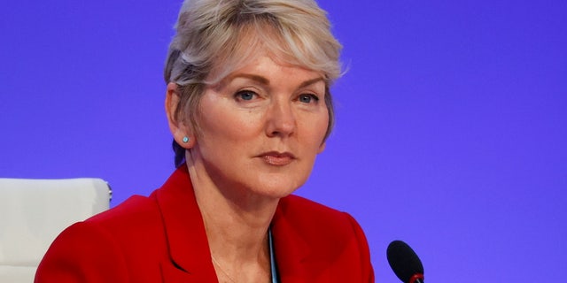 U.S. Energy Secretary Jennifer Granholm attends the UN Climate Change Conference (COP26), in Glasgow, Scotland, Britain, November 4, 2021.