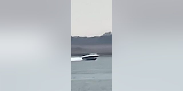 Authorities are searching for a boat seen leaving around the time of the blast.  