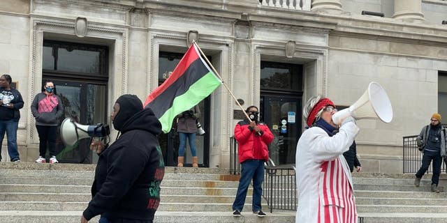 Protesters have returned outside the Kenosha County Courthouse on Tuesday as jurors are now deliberating the fate of Kyle Rittenhouse. (Fox News)