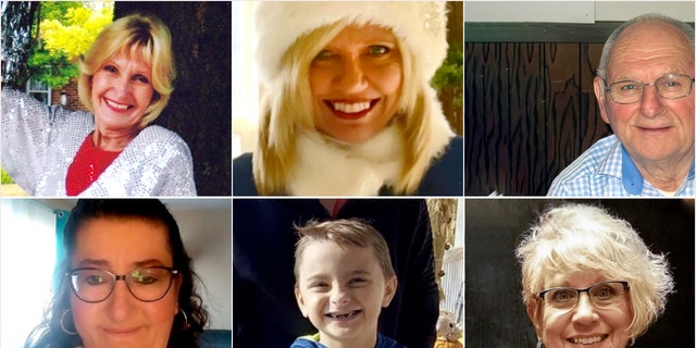 Five adult victims killed in the Waukesha parade attack. A sixth victim, 8-year-old Jackson Sparks, center bottom, was announced in court Nov. 23.