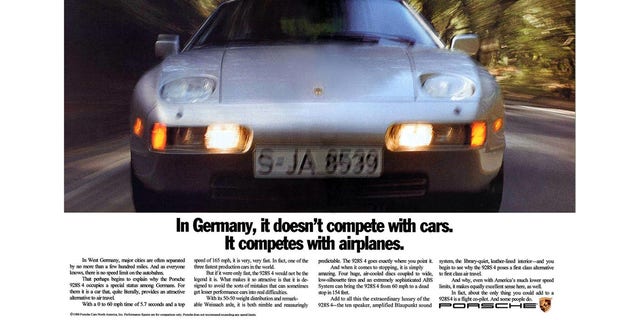 The Landjet codename echoes Porsche advertising from the 1980s that suggested driving a 928 on the Autobahn was an alternative to flying.